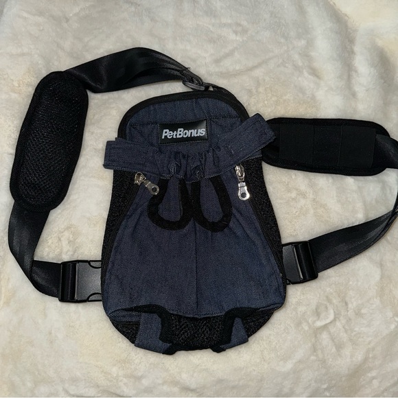 Small pet bonus dog puppy toy carrier front pack like new - Picture 2 of 6